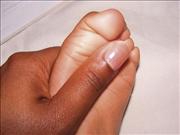 dominic foot mommy hand 2
